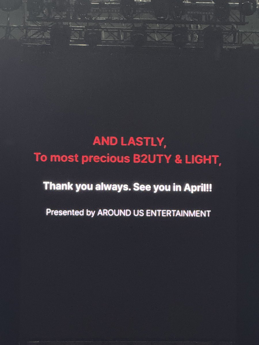 highlight__FT's tweet photo. AND LASTLY
To Most precious B2UTY &amp; LIGHT
Thank you always, see you April 

마지막으로 가장 소중한 뷰티, 라이트 항상 감사합니다 4월에 만나요 https://t.co/k6QTXFWuDi