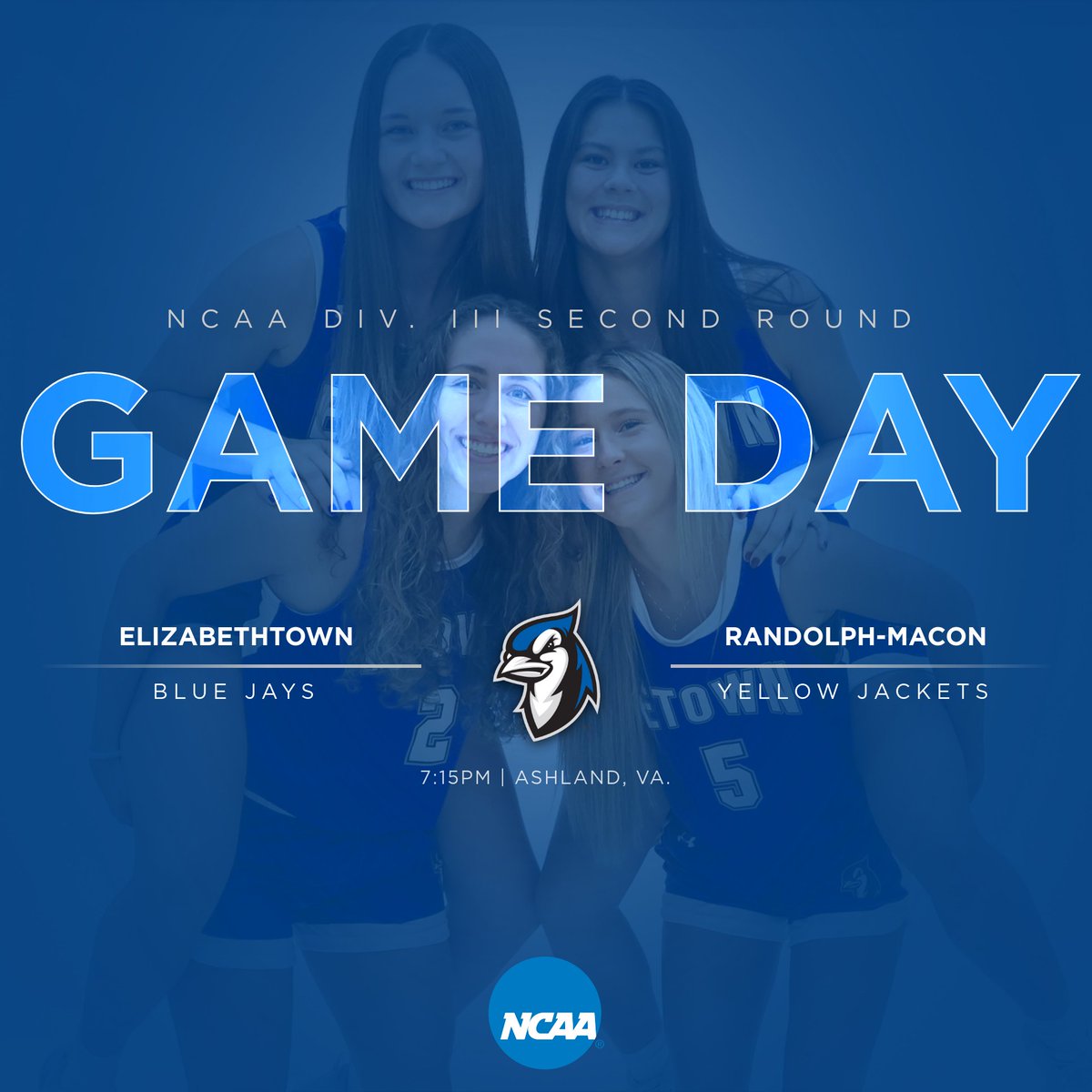 Etown Athletics (@etownbluejays) on Twitter photo WBB | <a href="/BlueJaysWBB/">Etown College WBB</a> takes on host Randolph-Macon tonight in the <a href="/NCAADIII/">NCAA Division III</a> Second Round! Go Jays!
📊 rmcathletics.com/sidearmstats/w…
📺 ncaa.com/champs-pass/?B…
#FlyWithUs #d3hoops WBB | <a href="/BlueJaysWBB/">Etown College WBB</a> takes on host Randolph-Macon tonight in the <a href="/NCAADIII/">NCAA Division III</a> Second Round! Go Jays!
📊 rmcathletics.com/sidearmstats/w…
📺 ncaa.com/champs-pass/?B…
#FlyWithUs #d3hoops