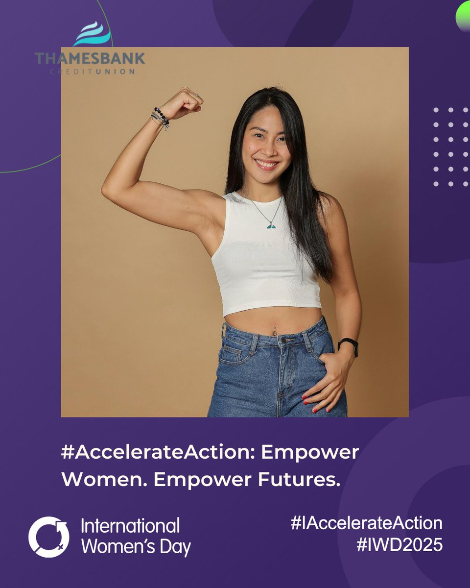 This International Women's Day, let's #AccelerateAction!
At Thamesbank Credit Union, we believe that financial empowerment is key to a brighter future. When women thrive, communities prosper. Let's work together to break barriers and create equal opportunities for all.
#IWD