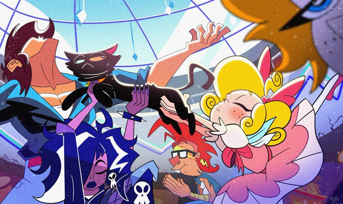 " Praise be thy kitty named Cheshire.... May good blessings &amp; rad pizza with melty cheese be upon thee who gaze at his visage. 🐱"

An art piece for the pilot! Happy Weekend to all!