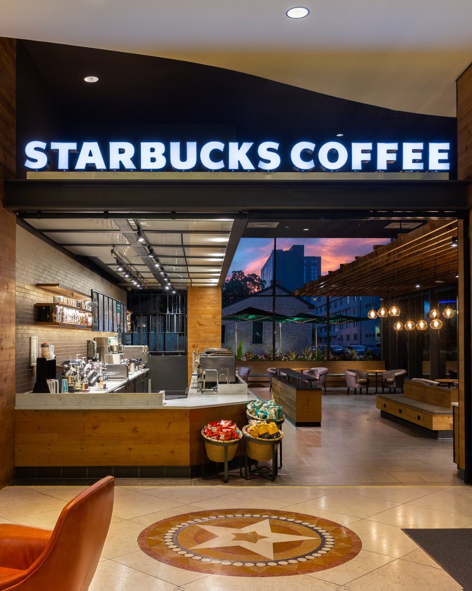 SXSW survival kit: Badge, schedule, and a caffeinated masterpiece from our on-site Starbucks. ☕ Stop by for a limited-time menu featuring four signature drinks, available March 7-15. #SXSW2025 #HiltonAustinStarbucks