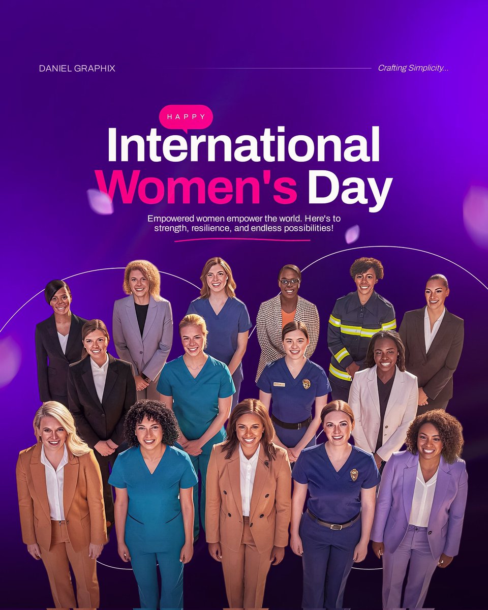 Daniel33726618's tweet image. Here's to the women who inspire, lead, and break barriers every day. Happy International Women’s Day! 💜✨