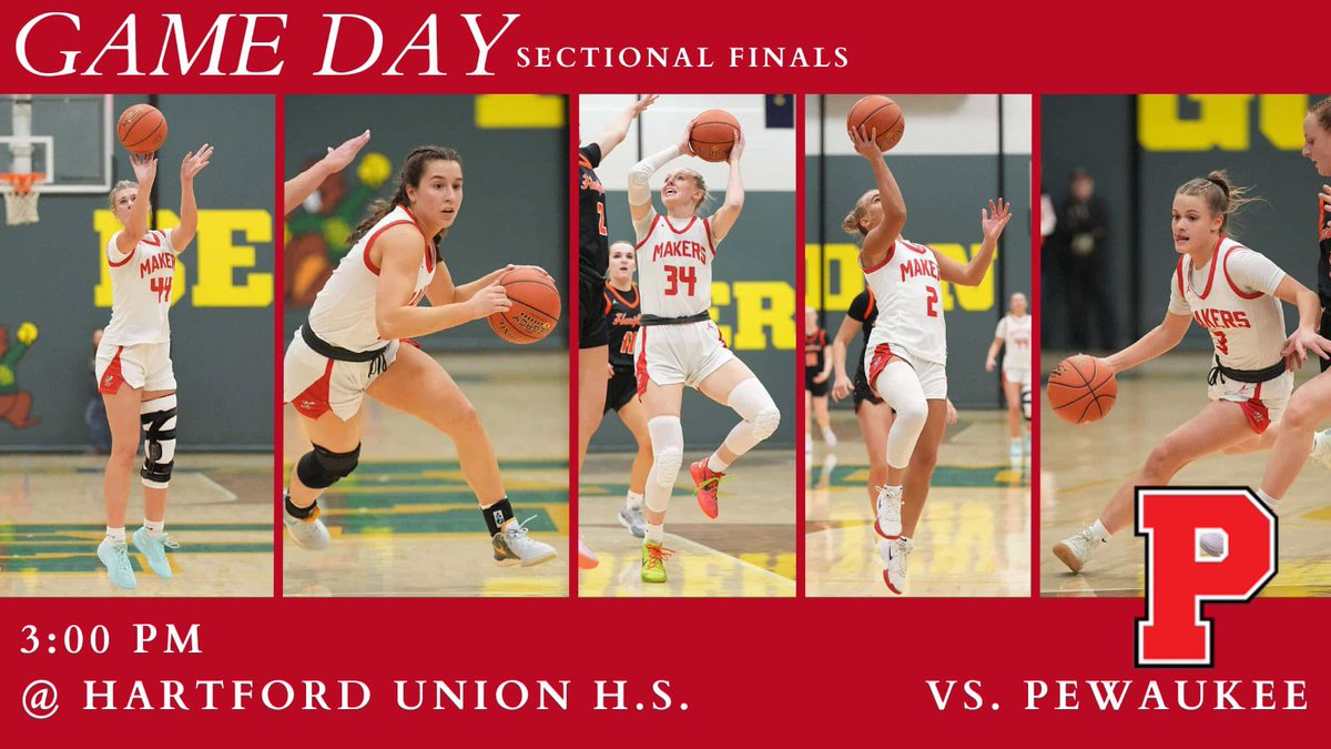 The ☀️ is shining and it’s a SECTIONAL FINAL GAMEDAY!!  Makers travel down to Hartford to take on the Pirates of Pewaukee with a spot at the state tournament on the line. #MakerNation we need you in full force! Pack your cars and get down to Hartford today!!