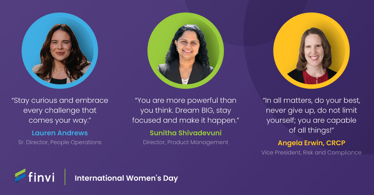 Today, we celebrate female equality and empowerment at work and beyond, with some words of wisdom from Finvi leaders. #IWD #IWD2025 #AccelerateAction #InternationalWomensDay