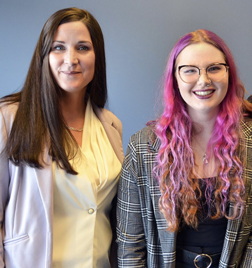 Happy International Women’s Day from 2/3 of the morning crowd. <a href="/GerriLynnMackey/">Gerri Lynn Mackey</a> and I celebrated before we both went on vacation 🙂 #internationalwomensday