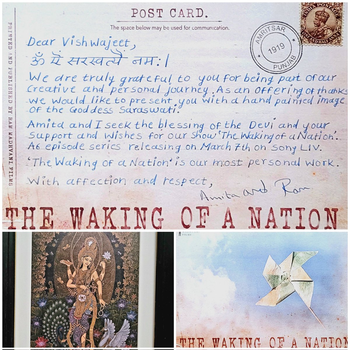 Vishwajeet Pradhan (@vishfulfilled) on Twitter photo Thanks & Congratulations !! 😍 #RamMadhvani #amitamadhvani #thewakingofanation #sonyliv Thanks & Congratulations !! 😍 #RamMadhvani #amitamadhvani #thewakingofanation #sonyliv