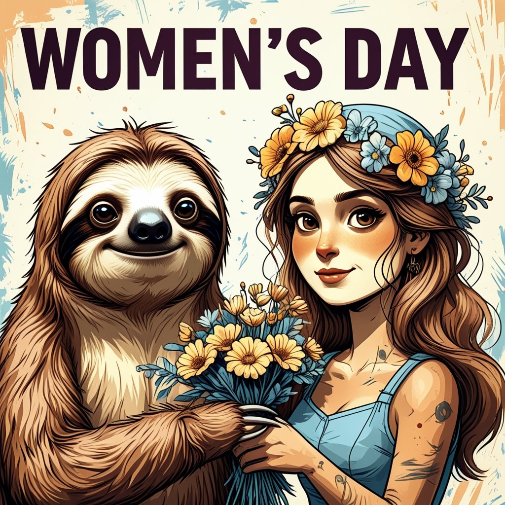 $Ksloth March 8th, Celebrating the day of our other half of the moon. Family is all and is irreplaceable! 
#familyvalues #WomensDay #MEMECoin