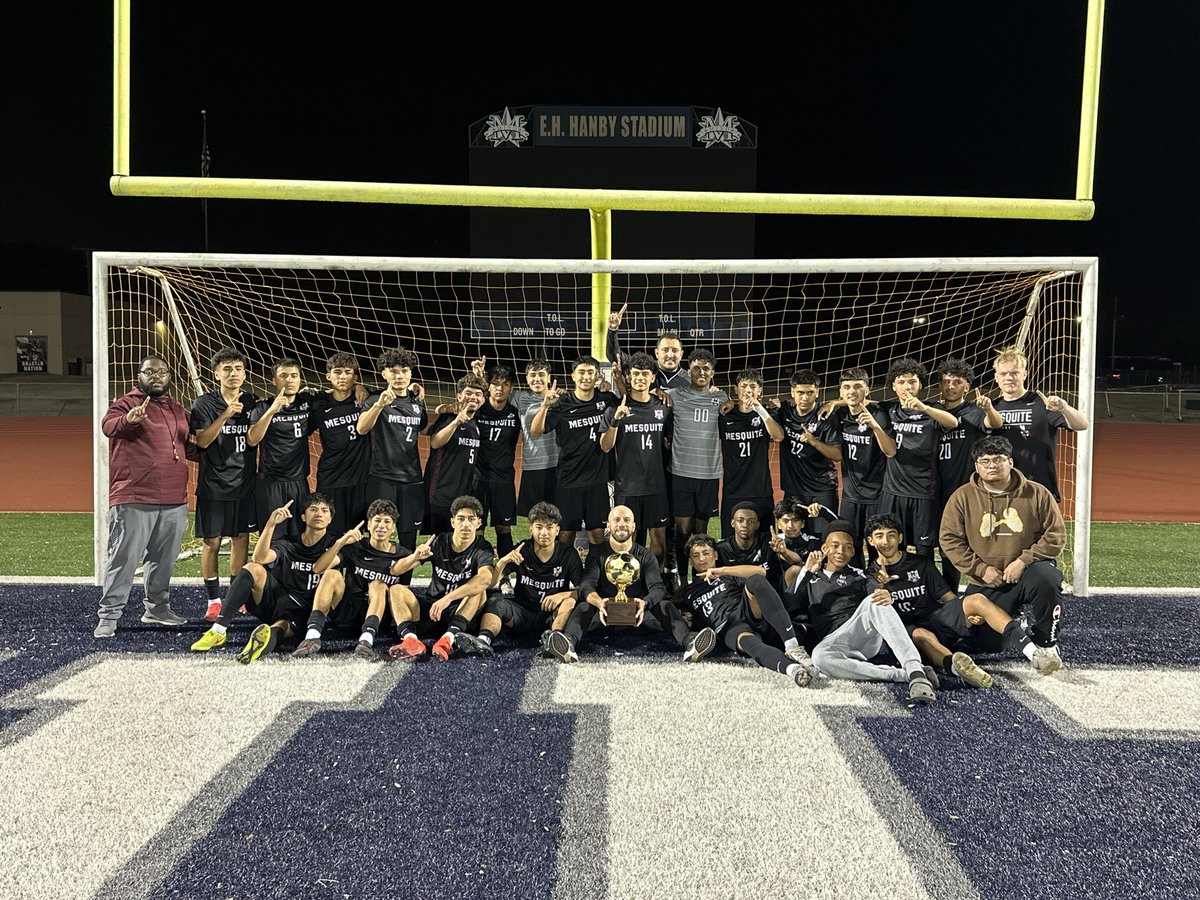 Kelsi Baker (@coachkbaker41) on Twitter photo Good Morning Skeeter Nation,
Introducing your 11-6A District Champs!!!! <a href="/SkeeterPride/">MesquiteHighBoysSoccer</a> Good Morning Skeeter Nation,
Introducing your 11-6A District Champs!!!! <a href="/SkeeterPride/">MesquiteHighBoysSoccer</a>