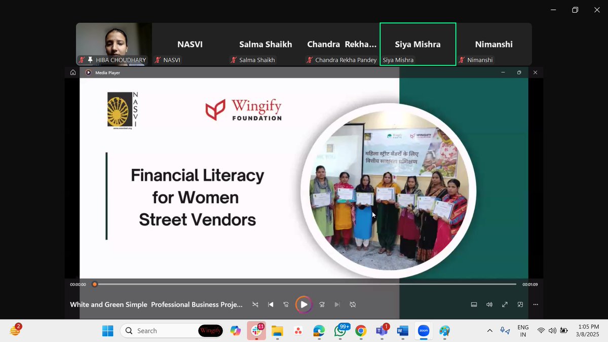 WingifyFoundtn's tweet photo. Wingify Foundation joined NASVI’s webinar, sharing efforts to empower women street vendors with digital financial literacy.

Thank you, NASVI &amp; all inspiring women! 💪✨ #FinancialLiteracy #WomenEmpowerment #InternationalWomensDa https://t.co/iYJjmEDKSZ