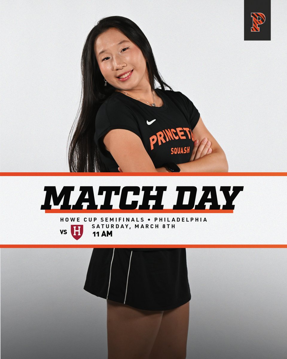 It's <a href="/CollegeSquash/">College Squash</a> Howe Cup semifinal Saturday vs. Harvard!

ℹ️: tinyurl.com/24m8cw95