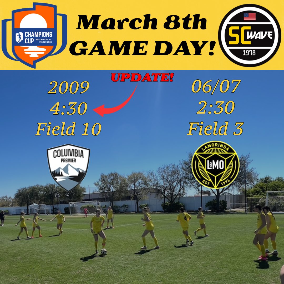 Game time update for 2009!!