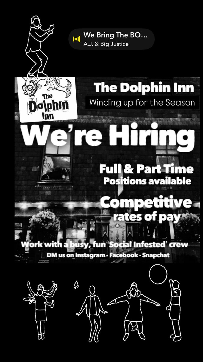 The Dolphin Inn (@dolphin_dart) on Twitter photo We’re hiring as we wing our way towards Easter & another busy season - get in touch if you’d like to join us <a href="/dolphin_dart/">The Dolphin Inn</a> We’re hiring as we wing our way towards Easter & another busy season - get in touch if you’d like to join us <a href="/dolphin_dart/">The Dolphin Inn</a>