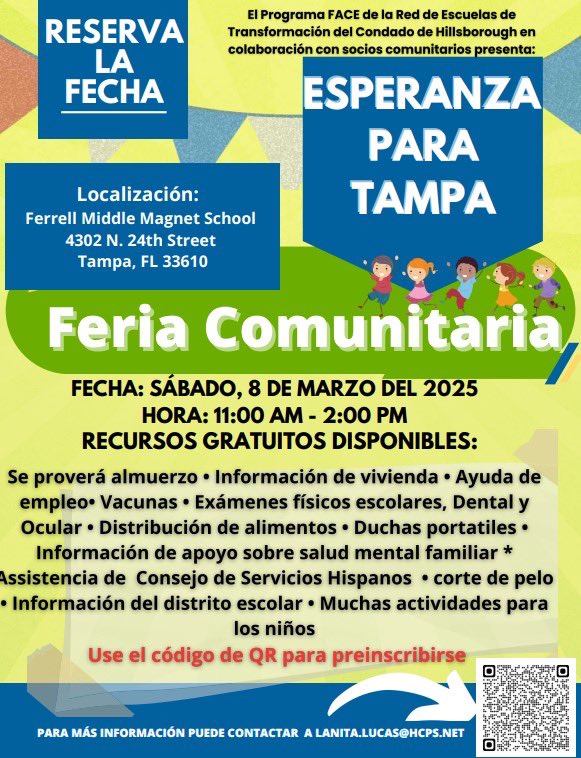 Hope For Tampa FREE Community Event TODAY (Saturday, 3.8. 25)🔥