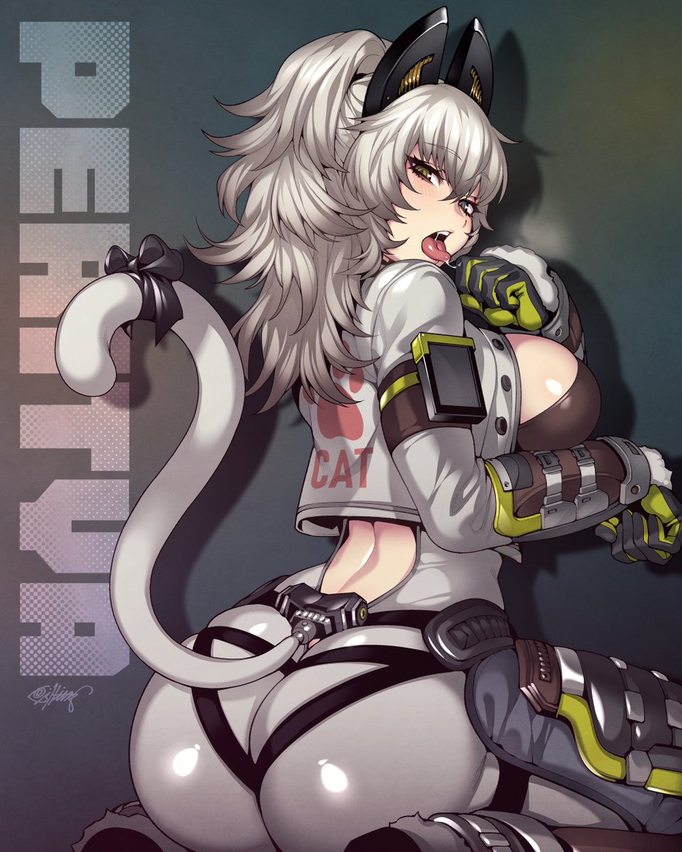 這隻的造型好香，異色瞳貓娘+PP曲線豪讚，手癢畫一張🐾🔥

#少女前線2 #佩里緹亞