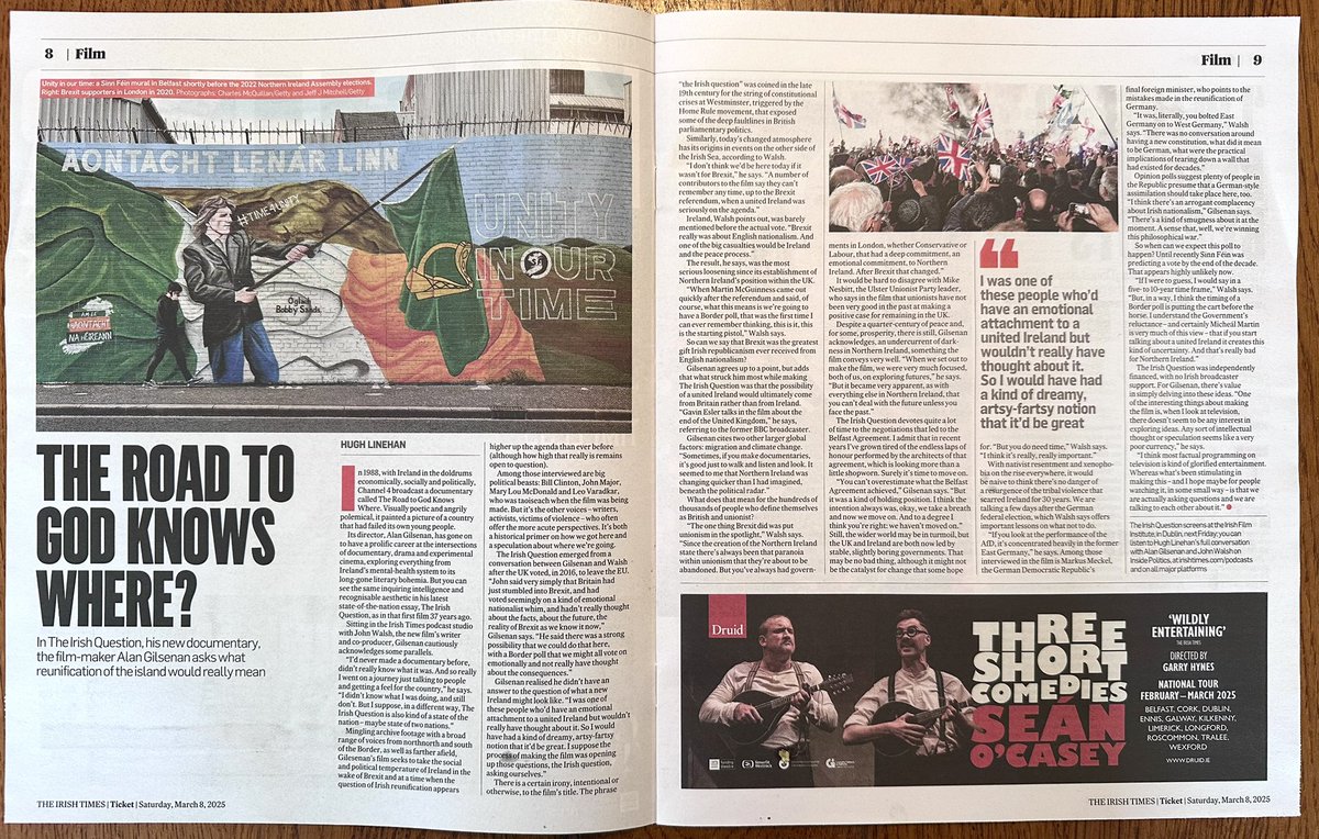 Alan Gilsenan (@alangilsenan1) on Twitter photo Appreciative of this thoughtful piece from <a href="/hlinehan/">Hugh Linehan</a> in today’s <a href="/IrishTimes/">The Irish Times</a> about The Irish Question - on release next Friday <a href="/IFI_Dub/">Irish Film Institute</a> <a href="/JohnWalsh09/">John Walsh</a> <a href="/MartinMahon/">Martin Mahon</a> <a href="/GUGlobalIrish/">Global Irish Studies</a> <a href="/IFTN/">Irish Film & TV Net</a> <a href="/ChicagoIrishFF/">Chicago Irish Film Festival</a> <a href="/Solasnuacht/">Solas Nua</a> <a href="/yellowasylum/">Yellow Asylum Films</a> Appreciative of this thoughtful piece from <a href="/hlinehan/">Hugh Linehan</a> in today’s <a href="/IrishTimes/">The Irish Times</a> about The Irish Question - on release next Friday <a href="/IFI_Dub/">Irish Film Institute</a> <a href="/JohnWalsh09/">John Walsh</a> <a href="/MartinMahon/">Martin Mahon</a> <a href="/GUGlobalIrish/">Global Irish Studies</a> <a href="/IFTN/">Irish Film & TV Net</a> <a href="/ChicagoIrishFF/">Chicago Irish Film Festival</a> <a href="/Solasnuacht/">Solas Nua</a> <a href="/yellowasylum/">Yellow Asylum Films</a>