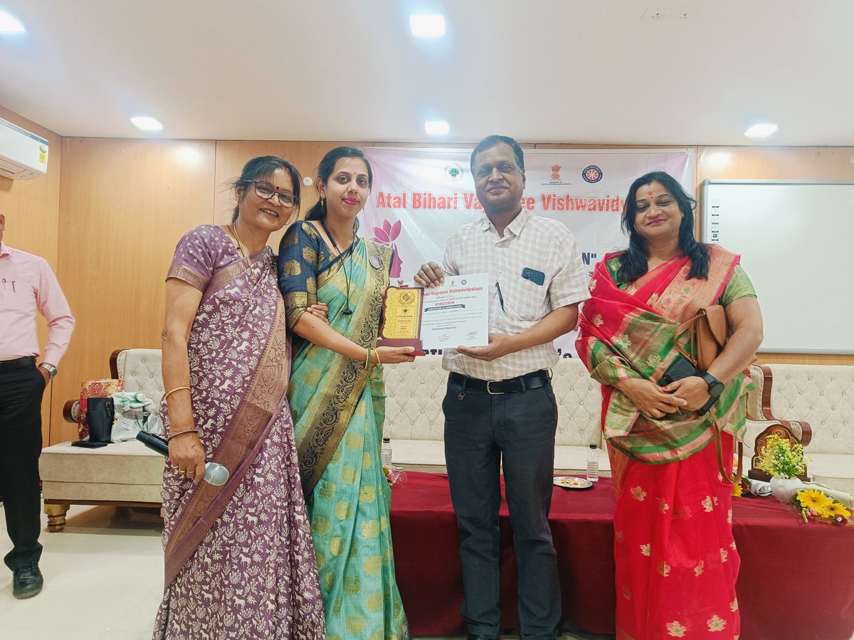 Women's Program Officers were honored by NSS Cell Atal Bihari Bajpai University on International Women's Day.