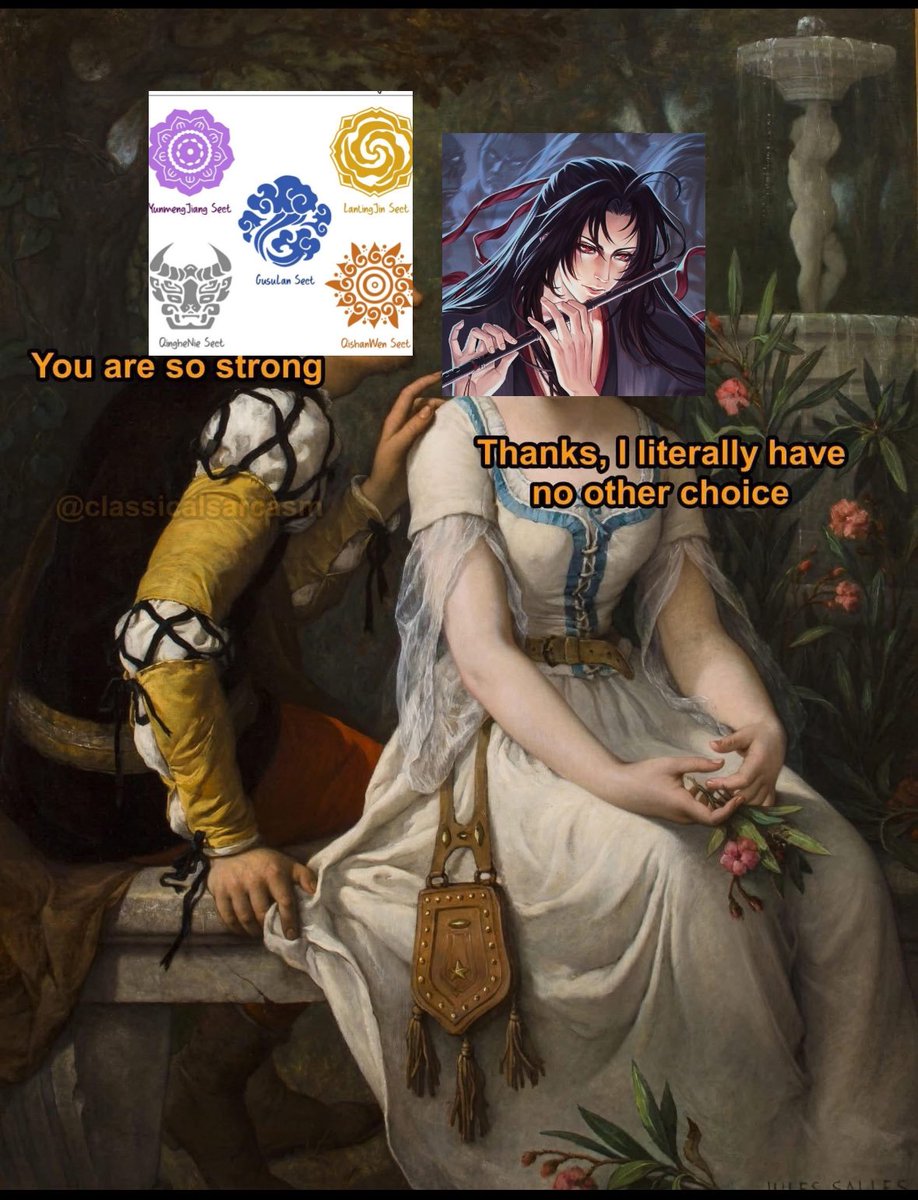 jjunixz's tweet image. Ele não escolheu ser forte, ele precisou ser forte, pela guerra medo e desespero, se não fosse pelo wwx as seitas teriam perdido a guerra, as mesmas seitas que depois por medo iriam mata-lo.