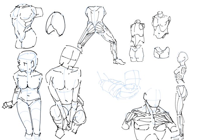 人体を練り、、、 