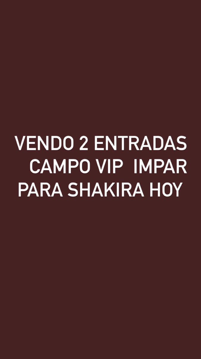 shakira / entradas / argentina