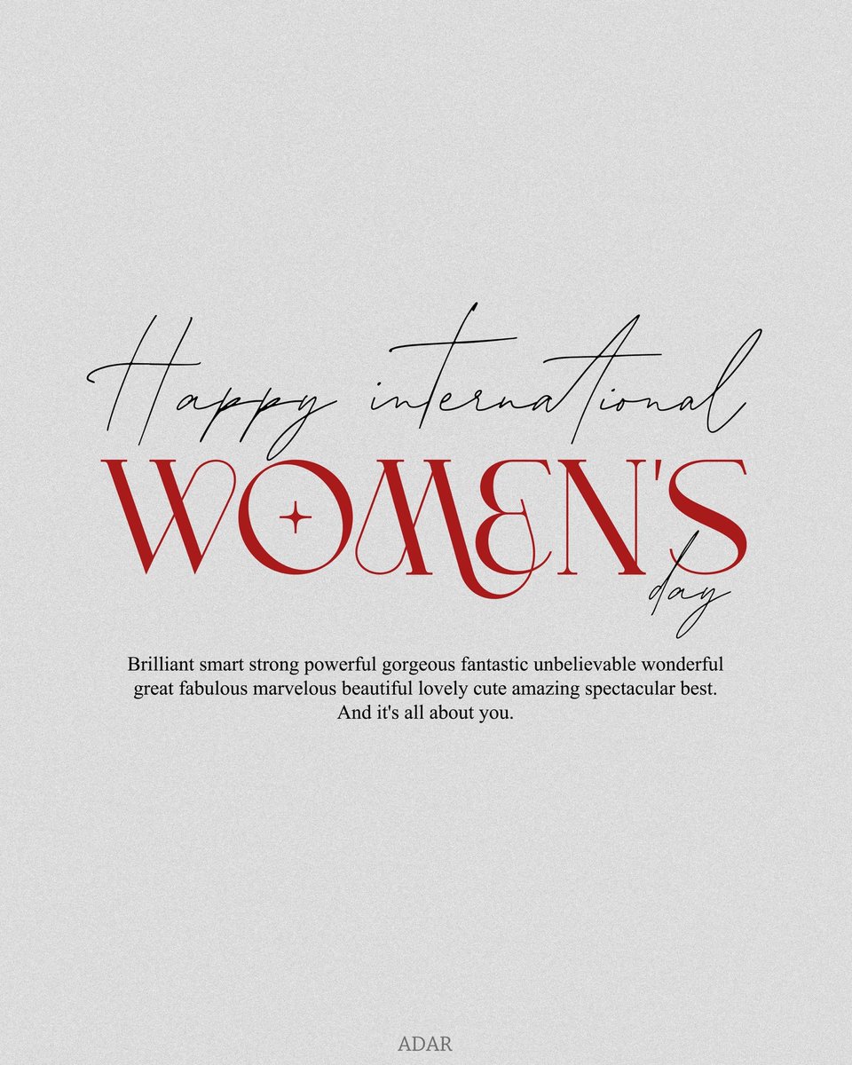 Happy international women’s day!
