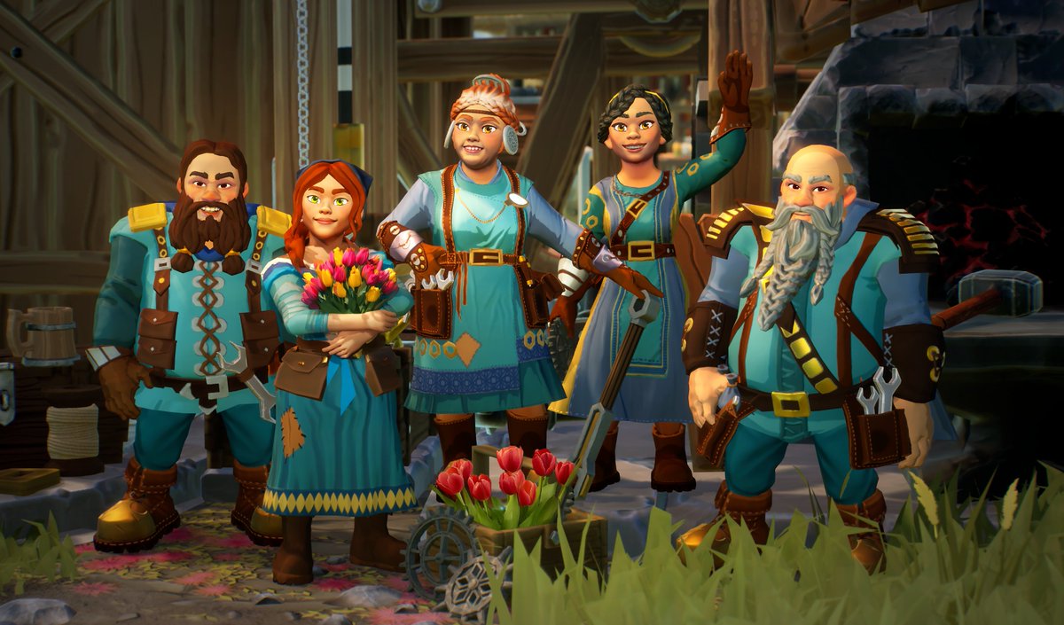 💐 Fresh settlers, new home, same great vibes in First Dwarf!
💪 Hardworking, 🛠️ resourceful, and ready for adventure… and of course, they never miss an excuse to celebrate—especially when tulips are involved! 🌷😄
🎮store.steampowered.com/app/1714900/Fi…

#ScreenshotSaturday