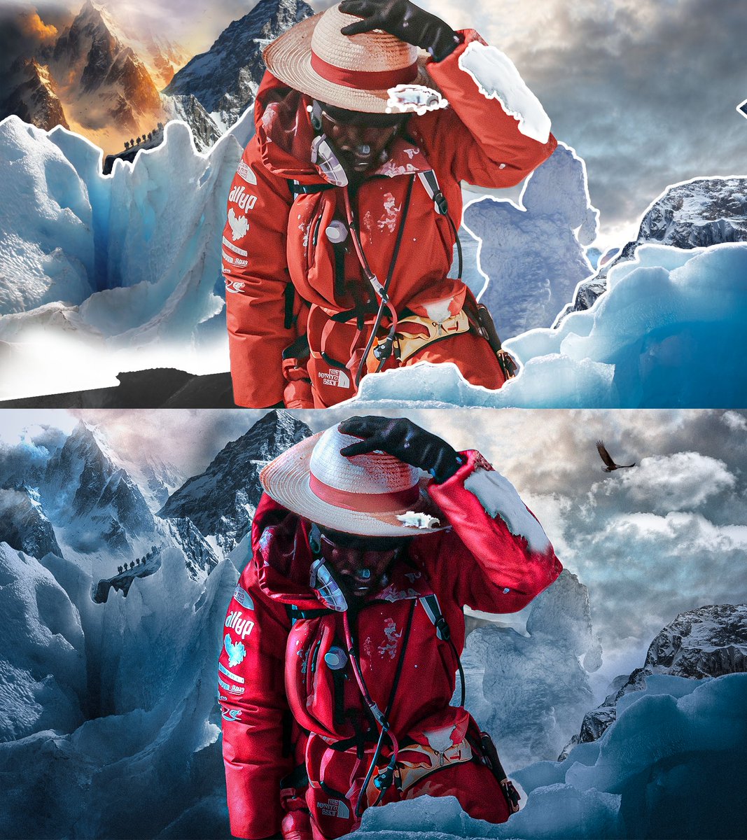 ChristIkapi's tweet image. before and after YouTube #thmbnail