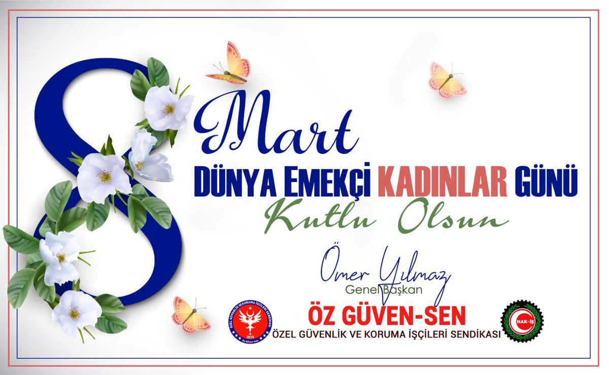 8 MART DÜNYA EMEKÇİ KADINLAR GÜNÜ KUTLU OLSUN.
