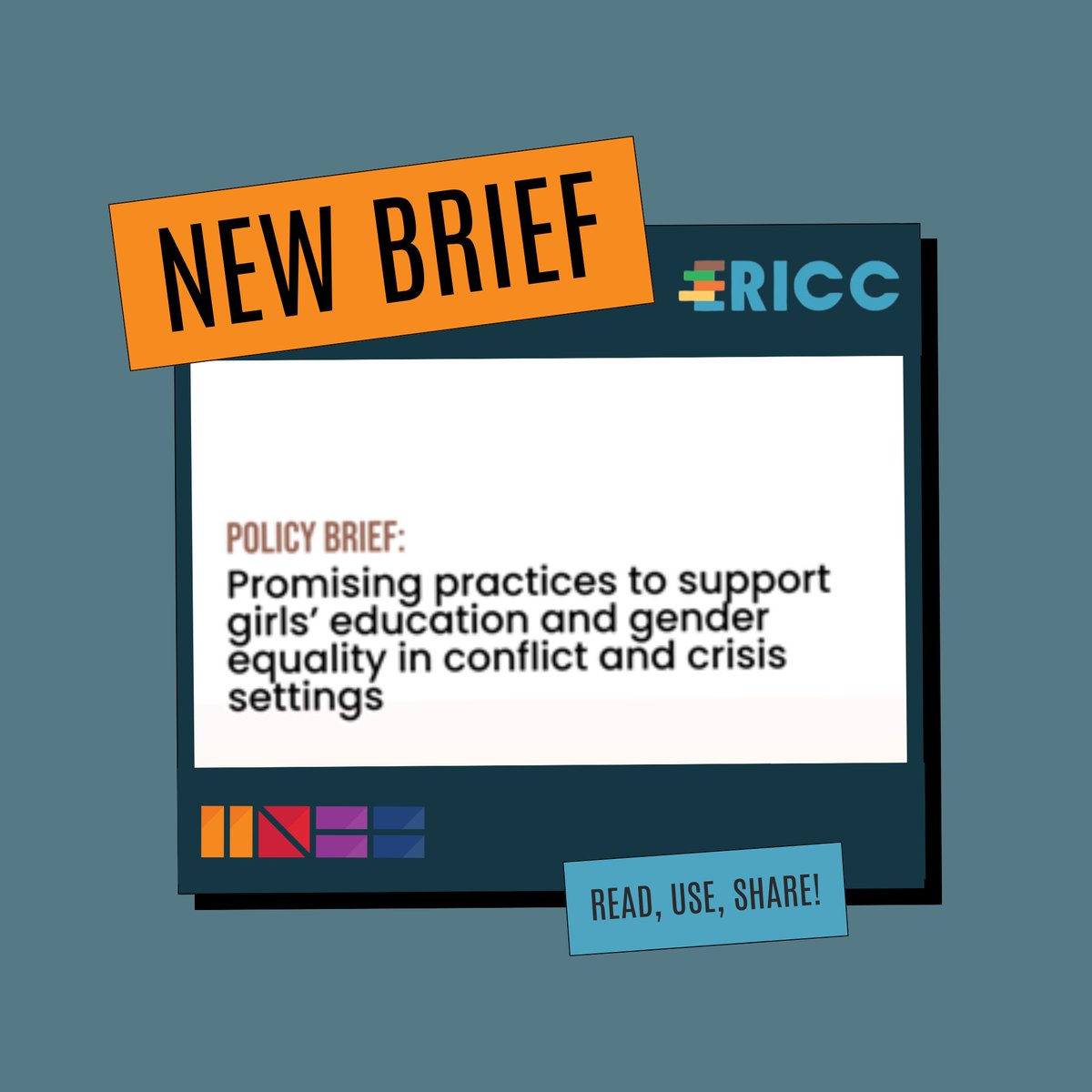📖 [NEW BRIEF] On #InternationalWomensDay, let’s take stock of the evidence: What interventions have been implemented to advance gender equality in EiE, and what impacts have they achieved?

➡️ Read the findings here: tinyurl.com/y9z9u9sn