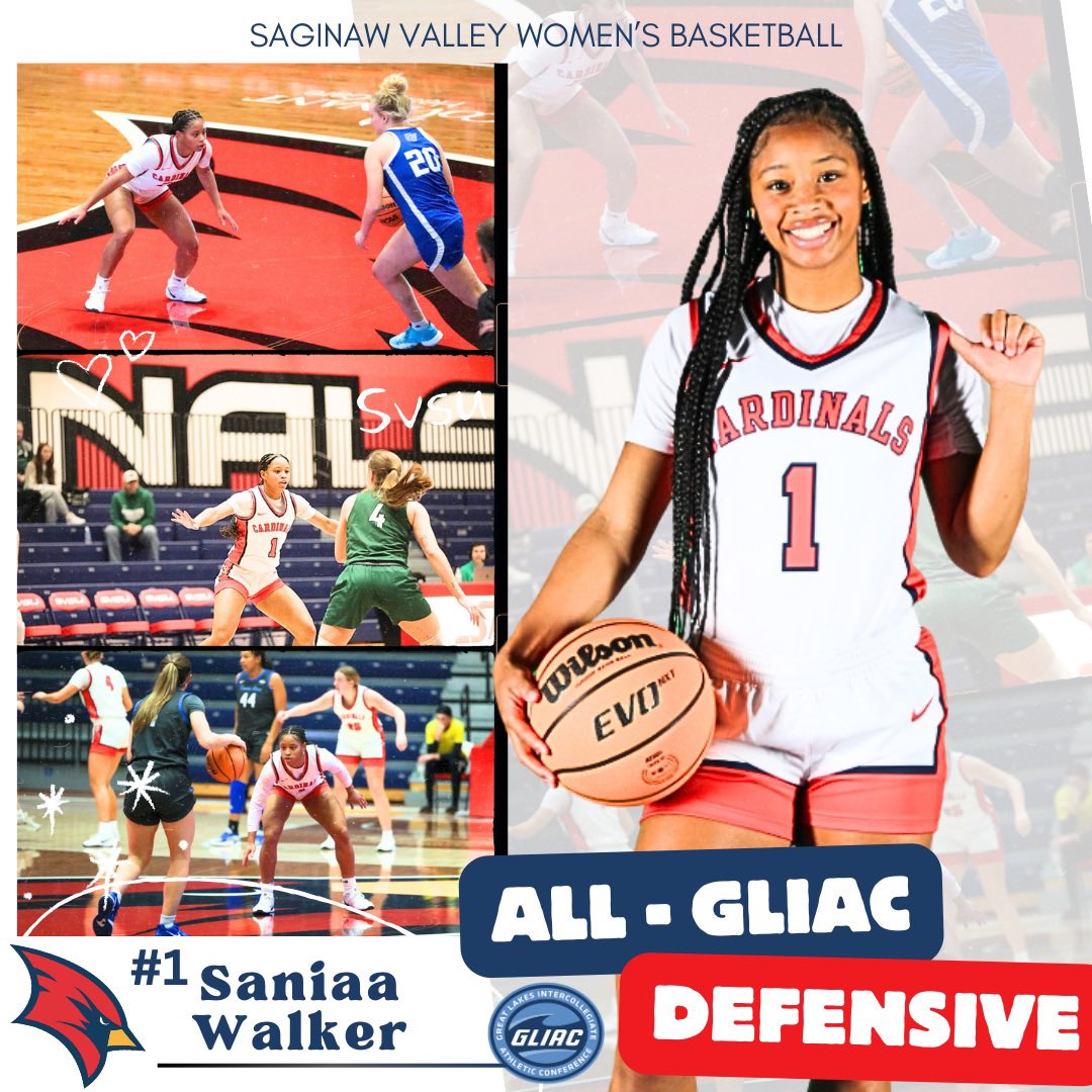 Congratulations <a href="/saniaawalker/">saniaa</a> on making the 2024-2025 Women’s Basketball All-GLIAC Defensive Team! #GoCards #DAWG 😤
