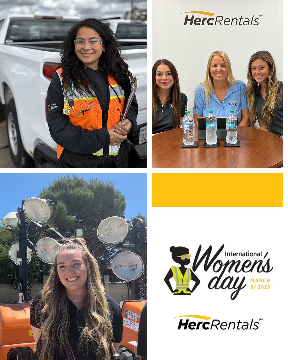 HercRentalsInc's tweet image. On #InternationalWomenDay, we celebrate the women of #TeamHerc. We&apos;re proud to support &amp;amp; empower them in achieving their goals. Our #WomenInAction employee group provides a network of mentors inspiring the next generation in equipment rental. Learn more: careers.hercrentals.com.