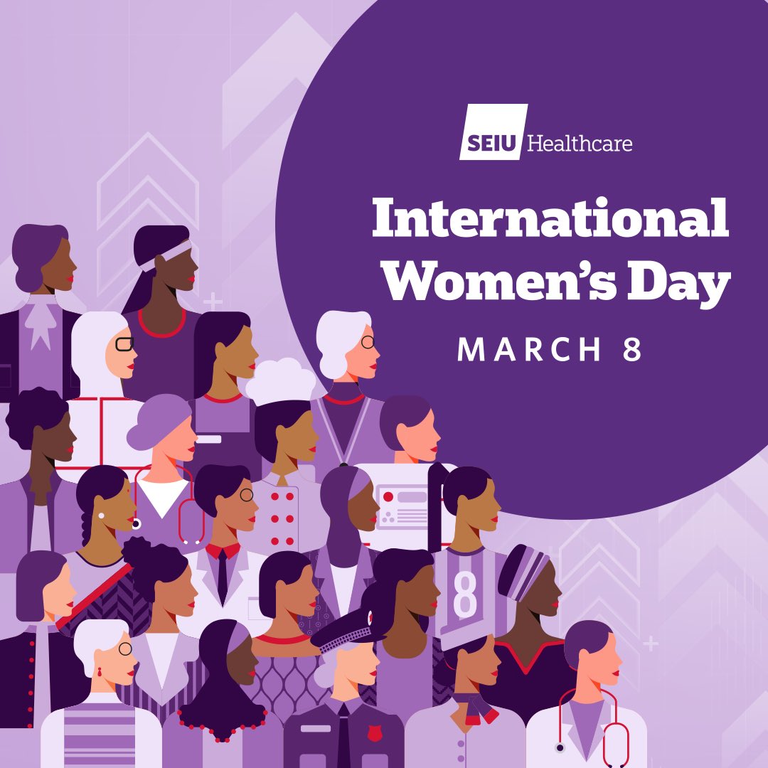 Happy International Women's Day!

Today, we pay tribute to all the strong women in our lives, and show our appreciation for the incredible women who represent SEIU Healthcare and build worker power every day. Women keep healthcare running—but we’re still underpaid, undervalued &amp;