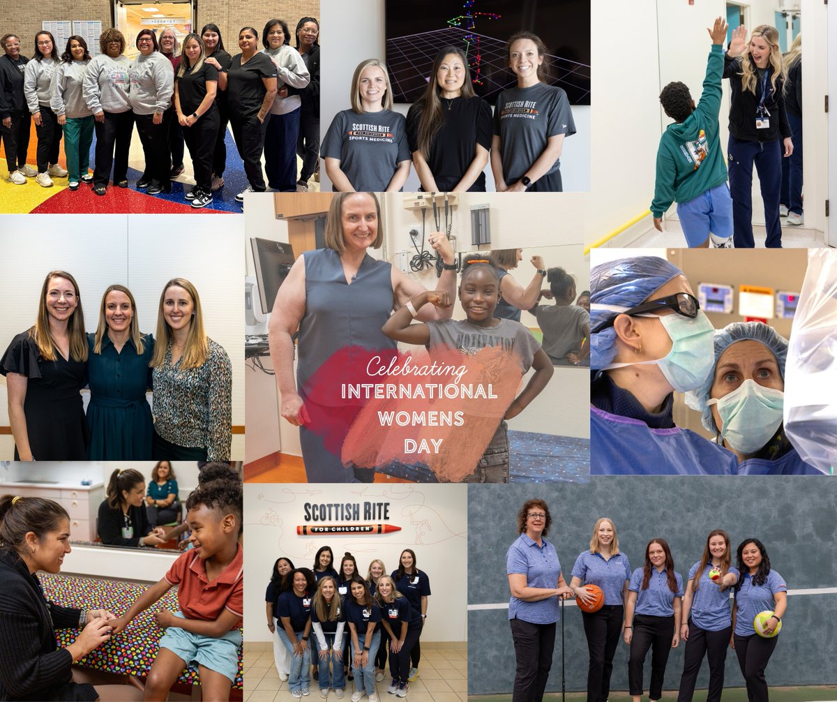 Today on #InternationalWomensDay, we're celebrating all the incredible women at Scottish Rite for Children! 💪🩷 

Your passion, strength and dedication to making a difference inspire us every day. Thank you for all you do! 

#WomenInHealthcare #WomensDay