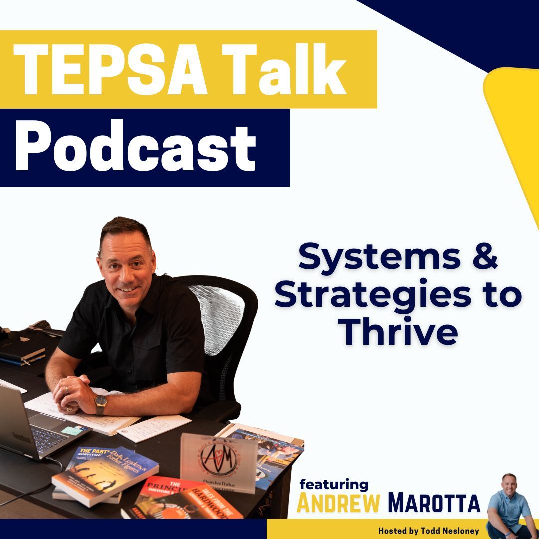 Are you drowning in the work and looking for some systems to help you thrive? Hear what <a href="/andrewmarotta21/">Andrew Marotta</a> has to share! 

tepsa.org/publications/p… 

And make sure you sign up for Andrew's Master Class at the TEPSA Summer Conference on June 10th!

#WeLeadTX #podcast #systems