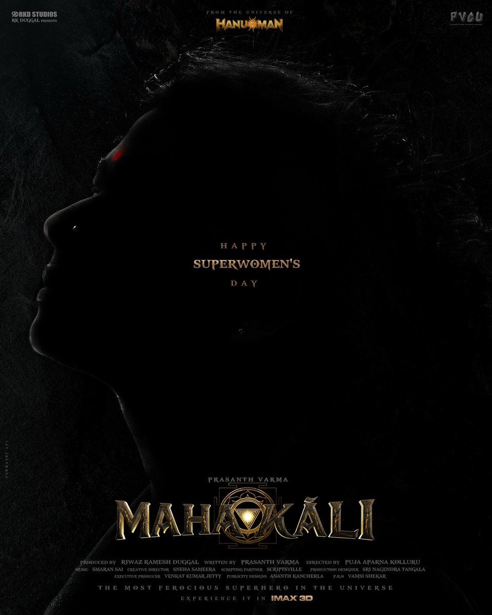 Prasanth Varma (@prasanthvarma) on Twitter photo A divine balance of love and rage, honouring the Kali within every woman this Women’s Day 🔱
Team #MAHAKALI wishes a very HAPPY SUPERWOMEN’S DAY to all the incredible women who make the universe better with their presence❤️🔥
#HappyWomensDay ✨
A <a href="/RKDStudios/">RKD Studios</a> Production
Presented A divine balance of love and rage, honouring the Kali within every woman this Women’s Day 🔱
Team #MAHAKALI wishes a very HAPPY SUPERWOMEN’S DAY to all the incredible women who make the universe better with their presence❤️🔥
#HappyWomensDay ✨
A <a href="/RKDStudios/">RKD Studios</a> Production
Presented