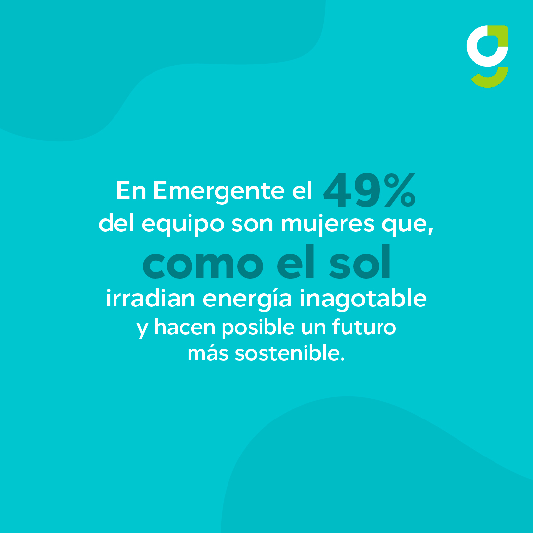 EmergenteES's tweet photo. La energía más poderosa es la que viene de ellas. ✨ En Emergente, el 49% de nuestro equipo son mujeres que impulsan el cambio y construyen un futuro más sostenible.

¡Feliz día para todas de parte de todo el equipo de Emergente! 

#DíaDeLaMujer #EnergíaQueTransforma #Emergente https://t.co/9sNXbUB2Mr