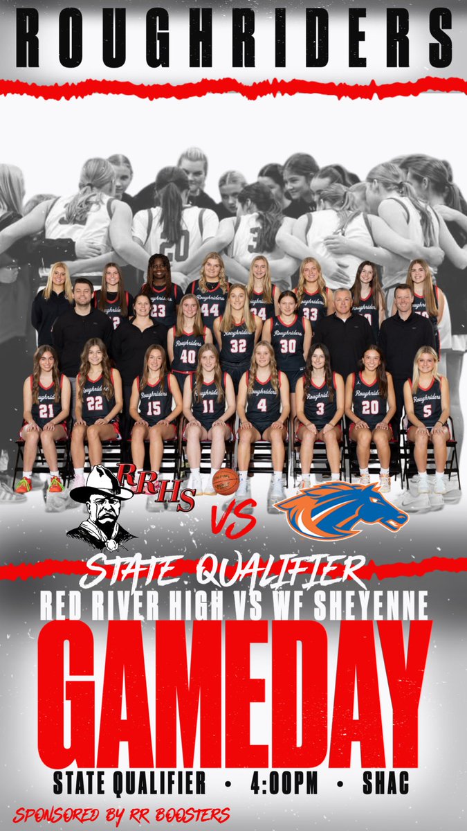 Red River High School Activities (@rrhsactivities) on Twitter photo 🏀Girls Basketball <a href="/RRHS_gbb/">RRHS Girls BBall</a>
🆚Sheyenne
📍SHAC (Fargo)
⏰4:00pm
#SaddleUp <a href="/rrstection/">RRHS Stection</a> 🏀Girls Basketball <a href="/RRHS_gbb/">RRHS Girls BBall</a>
🆚Sheyenne
📍SHAC (Fargo)
⏰4:00pm
#SaddleUp <a href="/rrstection/">RRHS Stection</a>