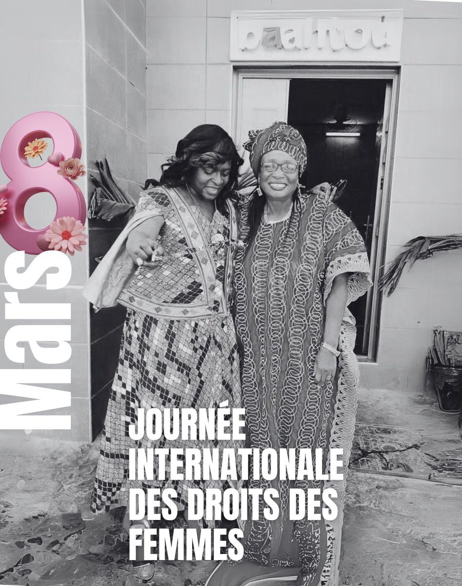 En cette journée du #8Mars 2025, je rends grâce en premier à ma reine mère , notre reine des reines, celle qui demeure ma première source inépuisable d’inspiration, de force et de résilience. Son courage, sa détermination et sa lumière guident chaque pas de mon parcours.

Je