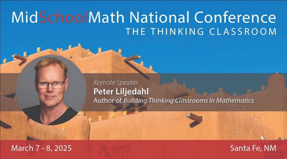 MidSchoolMath's tweet image. We look forward to our final day at the #MidSchoolMath National Conference.

Our keynote speaker today is @pgliljedahl