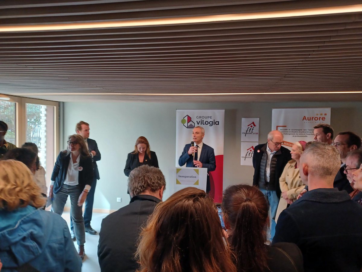 Vilogia (@vilogiagroupe) on Twitter photo C'est une très grande fierté d'inaugurer en cette journée internationale des droits des femmes, 81 logements, en plein cœur de Paris, dédiés à l'accueil d'urgence. Nous saluons en premier lieu le remarquable travail de nos partenaires, <a href="/association_fit/">Association FIT, une femme, un toit</a> et <a href="/AssoAurore/">Association Aurore</a>.
Nous C'est une très grande fierté d'inaugurer en cette journée internationale des droits des femmes, 81 logements, en plein cœur de Paris, dédiés à l'accueil d'urgence. Nous saluons en premier lieu le remarquable travail de nos partenaires, <a href="/association_fit/">Association FIT, une femme, un toit</a> et <a href="/AssoAurore/">Association Aurore</a>.
Nous