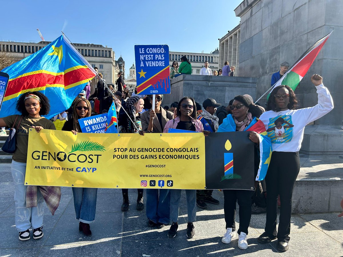 ruhumuza's tweet photo. Nouvelle mobilisation à Bruxelles en faveur de la paix en RDC. Dans un contexte d’une énième agression de la RDC par le Rwanda voisin, la mobilisation avait pour objet de dénoncer « le viol comme arme de guerre » en cette journée internationale des droits des femmes. https://t.co/15Jo8LhMpb
