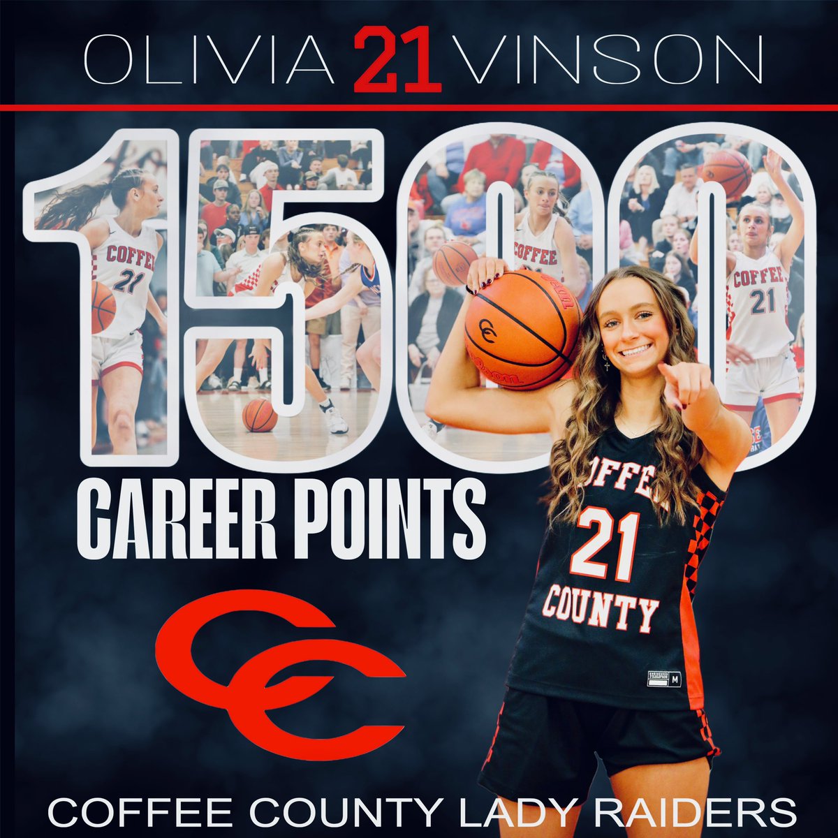 Thunder Radio 107.9 FM (@wmsrradio) on Twitter photo It’s been an exciting week of girls basketball! Lost in all of these big wins - senior Lipscomb signee <a href="/oliviaballer21/">Olivia Vinson</a> crossed the 1,500 career points mark as a Lady Raider!!! Congrats, O! It’s been an exciting week of girls basketball! Lost in all of these big wins - senior Lipscomb signee <a href="/oliviaballer21/">Olivia Vinson</a> crossed the 1,500 career points mark as a Lady Raider!!! Congrats, O!