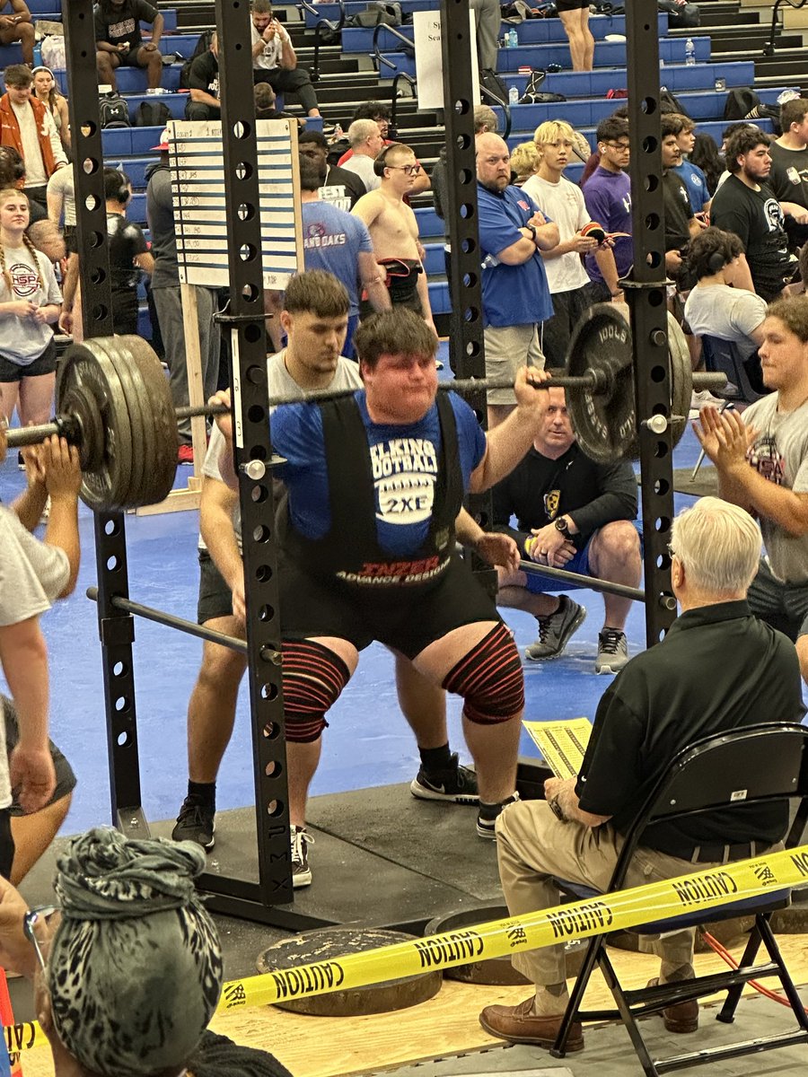 Last weekend, these two competed at the Region 4 Powerlifting meet! <a href="/Dixon_G2025/">Dixon Grimes</a> PR'd in every lift and finished 6th with a weight total of 1555lbs!

Congratulations to Noah Trevino!! He qualified for the state meet in the 181lb weight class with a total of 1410!!