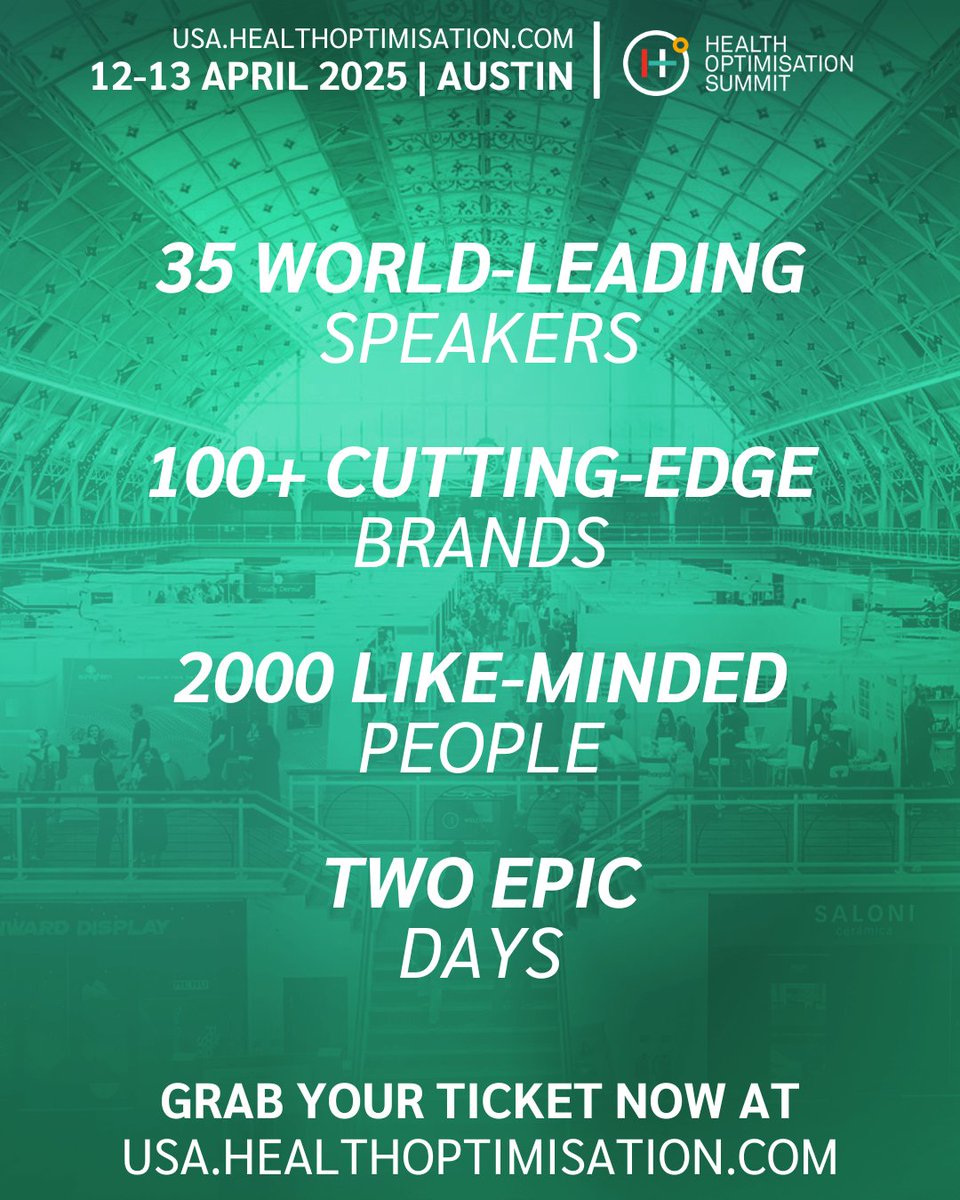 Get ready to meet Zorrie Dimitrova, COO of <a href="/glycanage/">GlycanAge</a> and a leader in longevity science, who will be speaking at the Health Optimisation Summit 2025 in Austin! 🎤

Join us in Austin 12-13 April - it's going to be EPIC! 🔥

Get your ticket today at usa.healthoptimisation.com