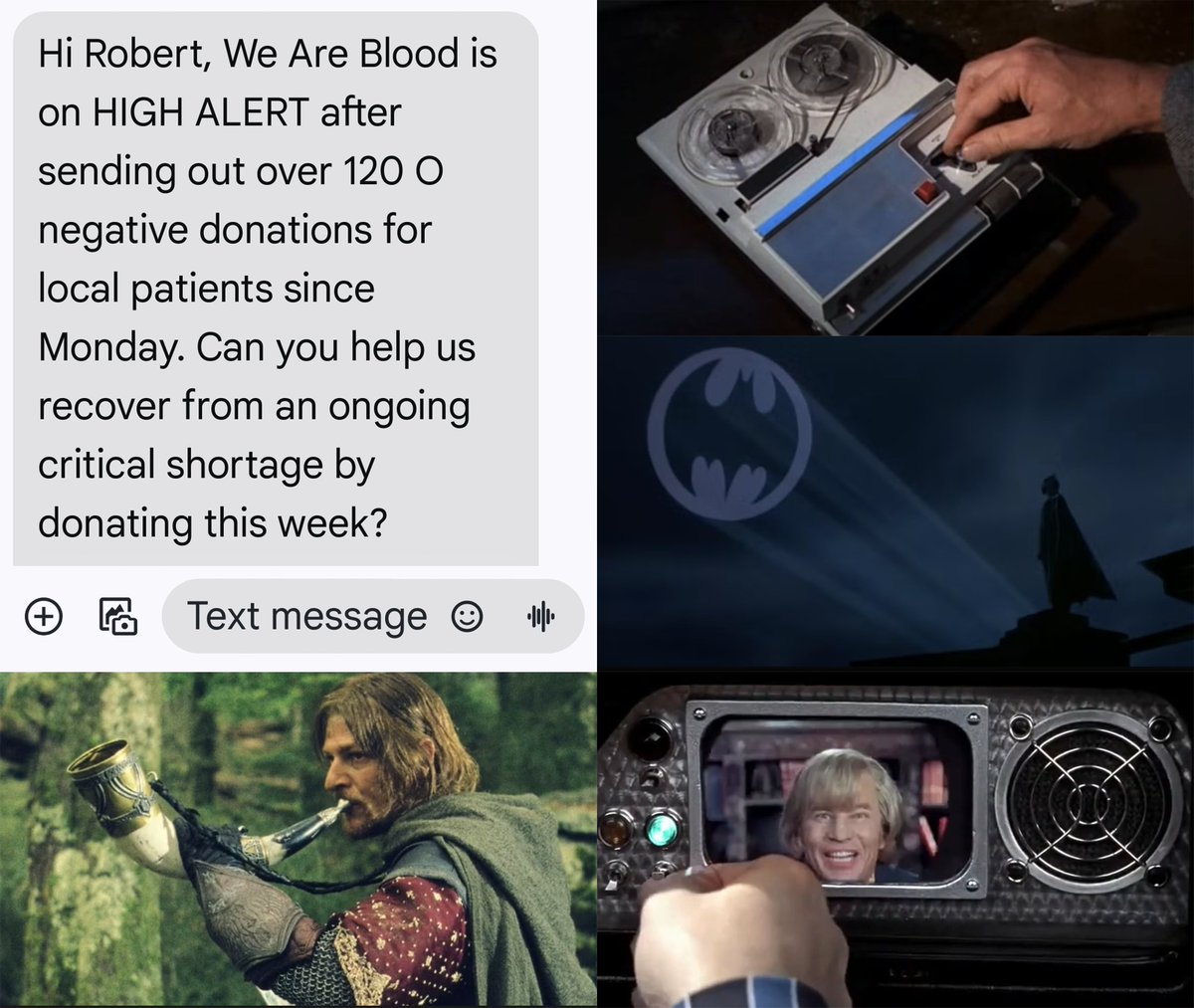 They're the same picture. And I am Walter Mitty. <a href="/WeAreBlood/">We Are Blood</a>  - see you at 4!