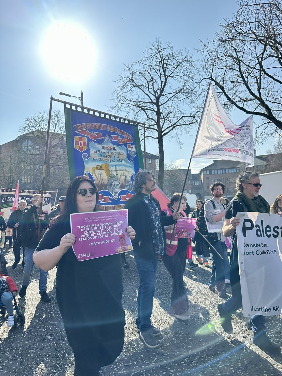 KerryCwu's tweet image. Another incredible turn out for International Women’s Day in #Belfast! Uppa Women ✊ #IWD2025 @Erinmass62 @CWU_nitb @CWUnews