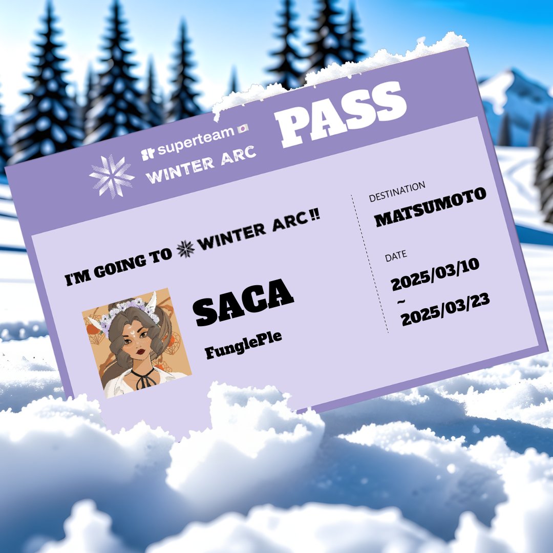 Superteam Japan (@superteamjapan) on Twitter photo <a href="/SACA_X1/">SACA@TradingFlow</a> が、Winter Arc Matsumotoに参加することをお知らせします ❄
We are excited to announce that <a href="/SACA_X1/">SACA@TradingFlow</a> will be joining Winter Arc Matsumoto ❄
🗓️ March 10-23, 2025
大都会の喧騒を離れ、自然と文化に囲まれた環境で事業開発をする "Build Station" を開催 ⛰️ <a href="/SACA_X1/">SACA@TradingFlow</a> が、Winter Arc Matsumotoに参加することをお知らせします ❄
We are excited to announce that <a href="/SACA_X1/">SACA@TradingFlow</a> will be joining Winter Arc Matsumoto ❄
🗓️ March 10-23, 2025
大都会の喧騒を離れ、自然と文化に囲まれた環境で事業開発をする "Build Station" を開催 ⛰️