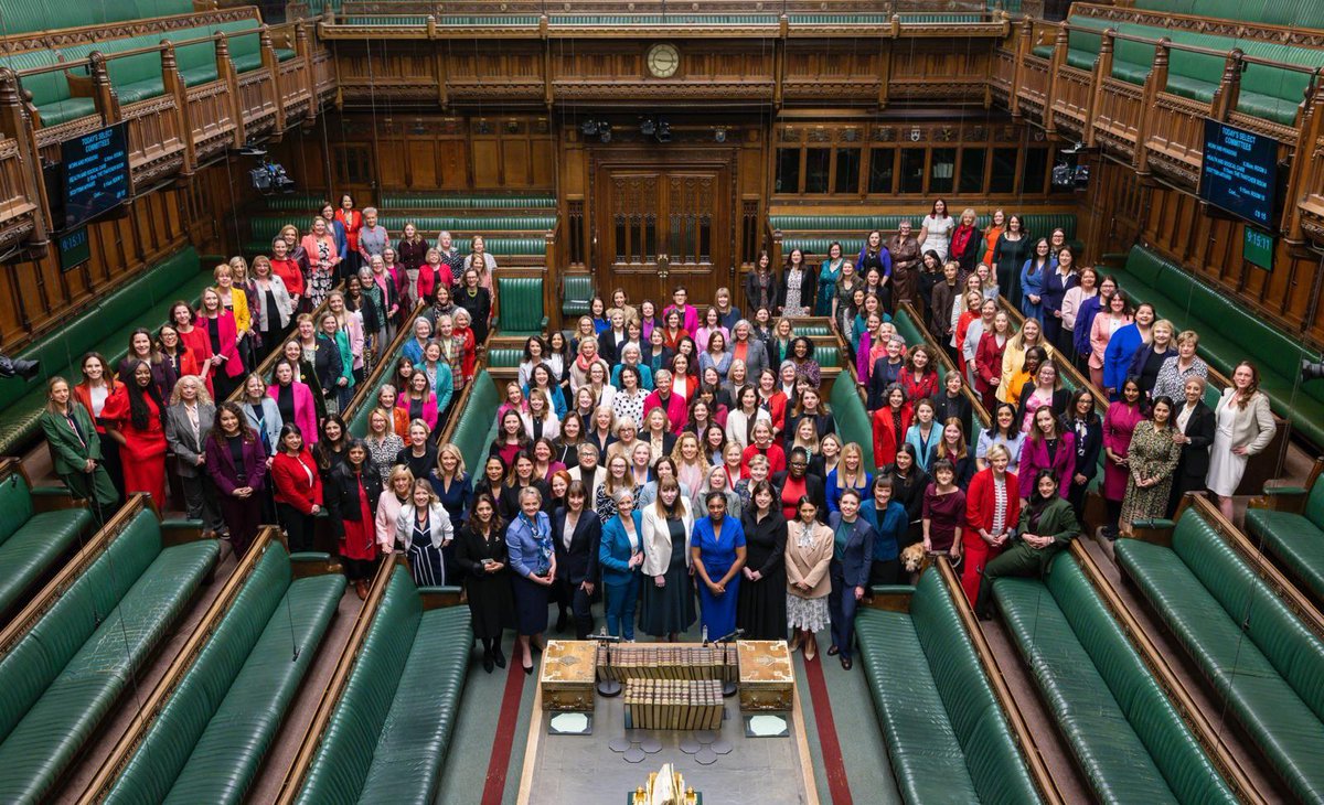 Fantastic picture of all 263 current women MPs! We're delighted that so many of them (187) are Labour women, and that 100 of those are LWN graduates. LWN training really works! #IWD2025