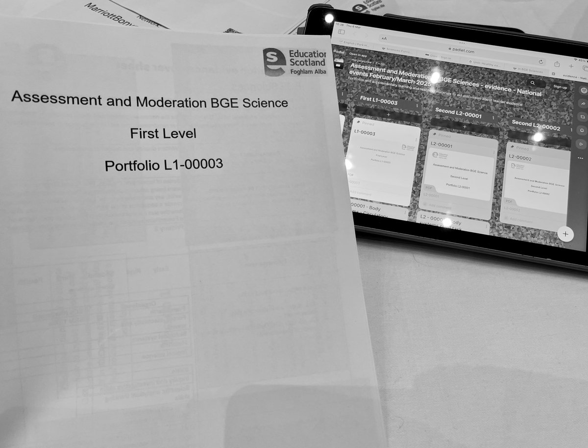 An inspiring and thought-provoking day following the learner’s journey from Early to Fourth level with rich discussions on assessment, benchmarks, and consistency to ensure all learners experience challenge and progression in Science. 
<a href="/EdScotSciences/">ES Sciences Team</a>
