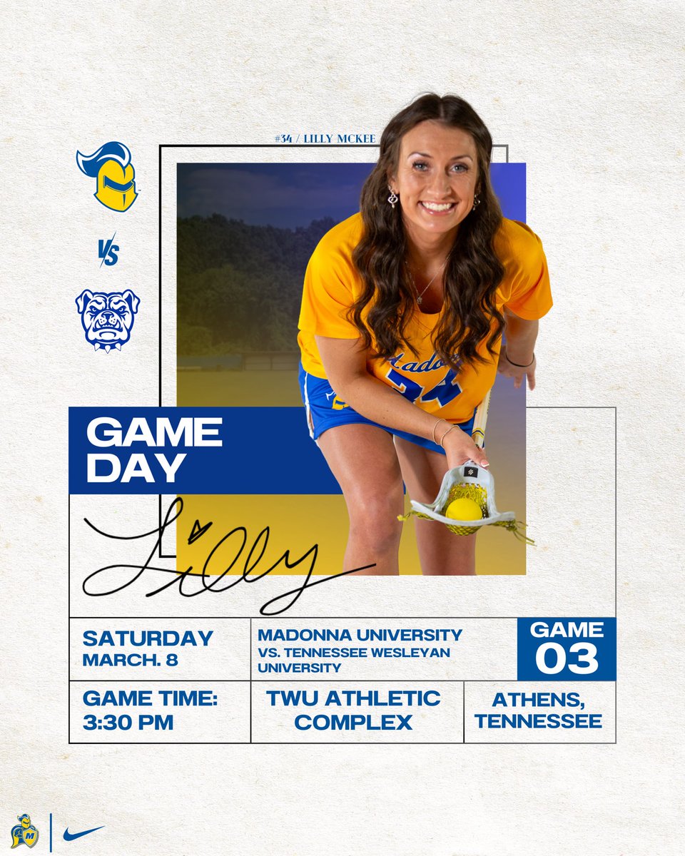 GAMEDAY🗡️

🆚: Tennessee Wesleyan University 
📍: Athens, Tennessee 
🏟️: TWU Athletic Complex
🕐: 3:30 PM
📺: bit.ly/3QQCoxB
📊: bit.ly/4kAdzDK

#crusadernation