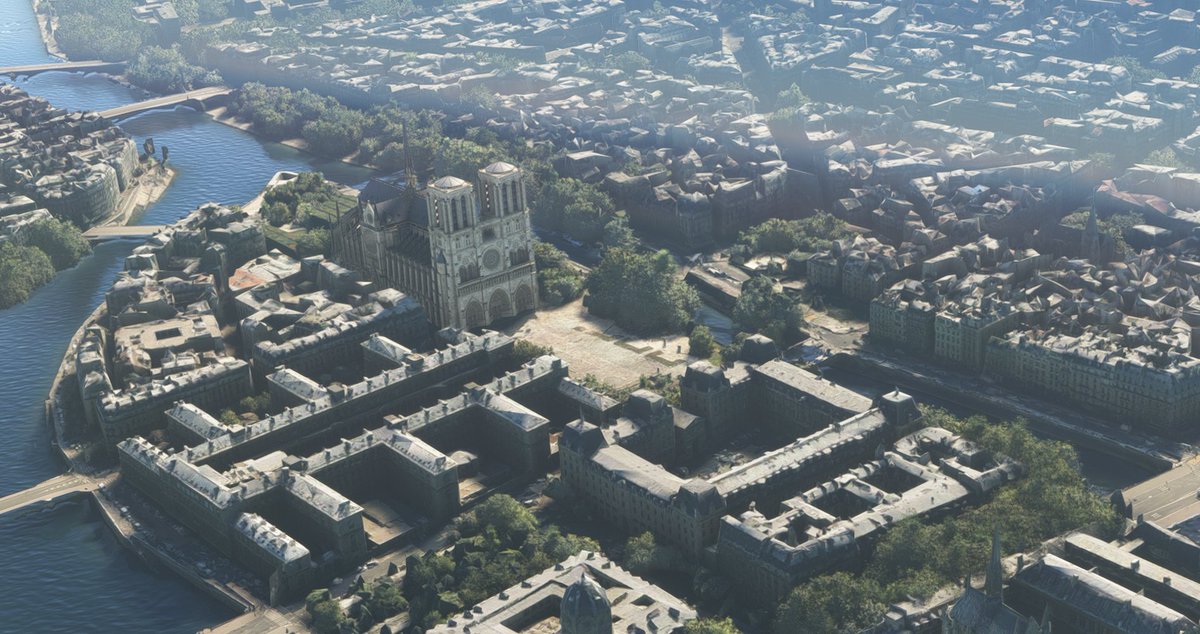VSkies101's tweet photo. Enjoying a VFR flight over Paris prohibited area (everything still possible in the sim) #Paris #France #MSFS https://t.co/lP76xskOcF